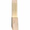 Ekena Millwork Portland Rough Sawn Timber Gable Bracket, Douglas Fir, 36"W x 10"H x 2"D x 4"F, 7/12 Pitch GBW036X10X0204POR00RDF - alternate 2